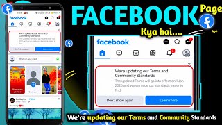 We're updating our Terms and Community Standards facebook | facebook new update 2025