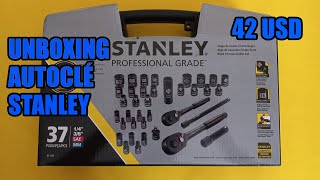 Unboxing autocle Stanley de 37 piezas