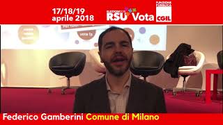 Federico Gamberini Candidato FP CGIL per le elezioni RSU del Comune di Milano