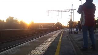 46100 Royal Scot passing Flitwick with the THE YORK YULETIDE EXPRESS 16 12 17