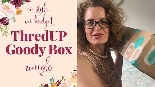 ThredUP Goody Box featuring Uniqlo Jeans, T Shirts and more!