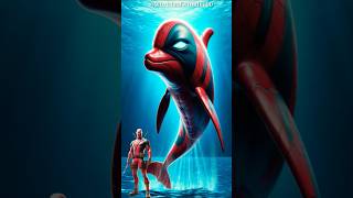 Superheroes as Dolphin 🐬💥 Avengers vs DC - All Marvel Characters #avengers #shorts #marvel #dc #ai