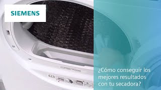 ¿Cómo conseguir los mejores resultados con tu secadora? | SIEMENS