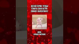 Срочно делай скин, чтобы узнать, кто твой астро валентин на сегодня 💖🐽