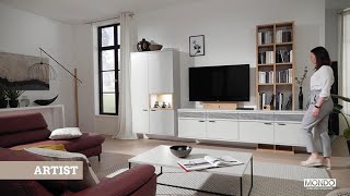 Premium-Wohnwand MONDO Artist mit Furn-Sound-System® für ein exzellentes Media-Erlebnis