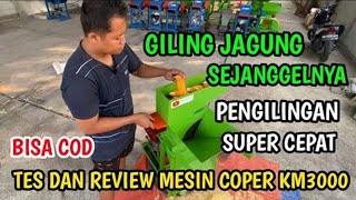 Giling Jagung Super Cepat dengan Mesin KM3000 yang Halus #mesinpencacahrumput