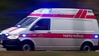 *OLD* Estonian ambulance responding in Tartu / Tartu kiirabi vilkuritega