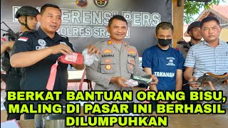 Orang Bisu Berhasil Tangkap Maling di Sragen