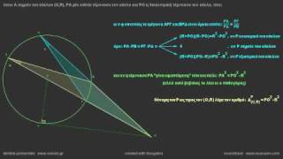 μαθηματικά β΄λυκείου: δύναμη σημείου ως προς κύκλο