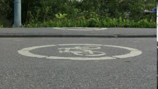 Bicycle lane pavement pedestrians