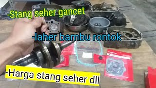 Bongkar mesin supra x 125 || Ganti stang seher