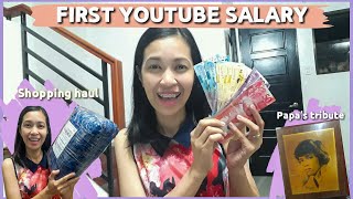 FIRST YOUTUBE  SALARY & UNBOXING | Papa's Tribute | Janice Pallarca