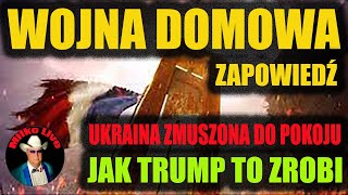 Wojna domowa. Prezydent Macron zapowiada. Pokój na Ukrainie zostanie wymuszony. Plany Trumpa.