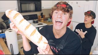 me trying to make a baguette