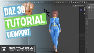 Tutorial para iniciantes do Daz 3D: Viewport (Janela de Visualização) #dazstudio