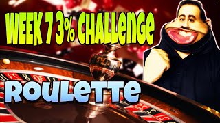 Week 7 of the $100-$1 Million 3% Challenge!  Roulette