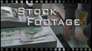 Free Stock Footage - Technology - type in prices, checkout, shop, receipt, pays, money, products