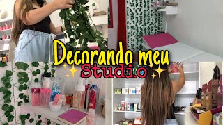 DECORE COMIGO MEU STUDIO + REPONDO MERCADORIAS DA LOJA | Brenda Monique