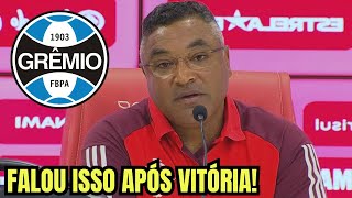 EITA TÁ MALUCO! OLHA O QUE ROGER MACHADO FALOU APÓS VITÓRIA CONTRA O GRÊMIO!