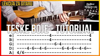 Majke - Teške Boje | Lekcija Za Gitaru | Guitar Tutorial | Dalibor Stojanovski