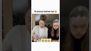 Ye konsa helmet hai 😂🤣🤣 #funnyvideo #comedyvideo #shorts #youtubeshorts #ytshorts #viral#viralcomedy