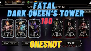 Fatal Dark Queens Tower 180 | Using horse stance bug | MK Mobile