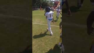 Lil B straight up the Gut.. TD! #davidonthedaily #football #youthfootball #8u #youtubeshorts #duval