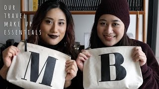 Our Makeup Travel "Essentials" ft. my sister