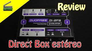 🎬 Direct Box Estéreo - Waldman DUOPASS DI-2PS (Stereo DI)