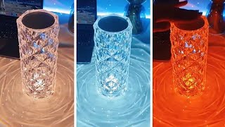 Viral Crystal Table lamp 16 colors real video