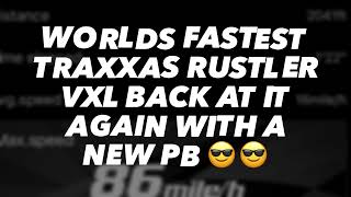 Worlds Fastest Traxxas rustler the XL back at it again with a new Pb ￼