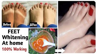 Foot Whitening Bleach / सालों साल जमीं मैल व गंदगी मिनटों में साफ करें। How to get fair foot at home