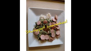 STAMPPOT BOERENKOOL ( A Dutch traditional dish)