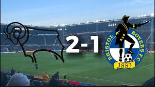 90TH MINUTE WINNER TO PUT DERBY IN PLAYOFFS!!! | DERBY COUNTY 2-1 BRISTOL ROVERS | MATCHDAY VLOG