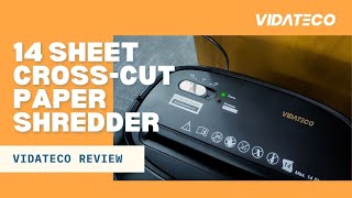 VidaTeco 14 Sheet Cross Cut Paper Shredder Review