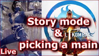 Learning Mortal Kombat 1 unlocking stuff and checking out the single player content