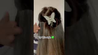 Cute butterfly style ✅#shortsvideo #hairstyletutorial #exploremore #fyp #hairvideos