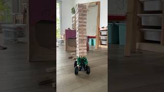 Massive Jenga Game vs. Monster Truck #lego #jenga #monstertruck #monsterjam #legotechnic