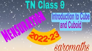 TN Class 9|Chapter-7|Mensuration|Introduction to Cube and Cuboid|Explained- Tamil|2022-23