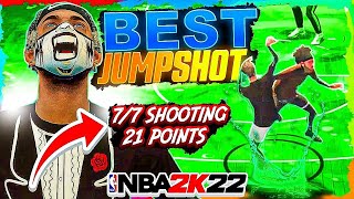 *NEW* BEST JUMPSHOT AFTER PATCH ON NBA 2K22 HIGHEST GREEN WINDOW 100% GREENLIGHT NEVER MISS AGAIN!!!