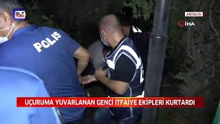 TUVALET İHTİYACINI GİDERMEYE GİDERKEN UÇURUMA YUVARLANDI