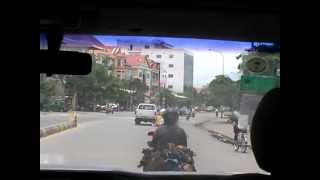 Cambodia - moto with live chickens