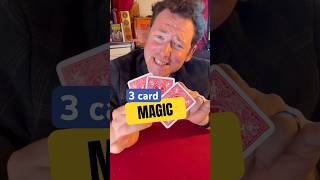 3 card MAGIC 🪄 🔮 #Shorts #magictrick #cardmagic