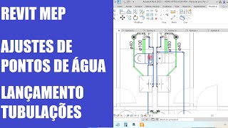 Aula 9 Revit MEP Exemplo Agua Fria, Tubulações Banheiro e ajustes na área de serviço w WC.