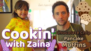 Cookin with Zaina - Chocolate Chip Pancake Muffin