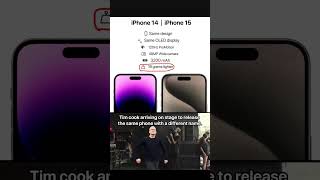 iPhone 14 VS iPhone 15 differents #smartphone ##apple #viral