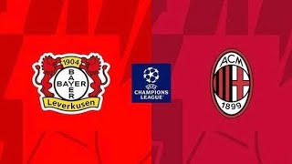 مباراة باير ليفركوزن وميلان اليوم دوري ابطال اوروبا Bayer Leverkusen vs Milan match today Champions