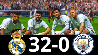 MESSI, RONALDO, MBAPPE, NEYMAR, ALL STARS | REAL MADRID 32-0 MAN CITY