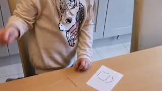 Fine motor skill game. Cocktail sticks and marshmallow patterns