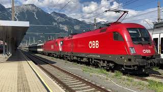 ARRIVI E PARTENZE AD INNSBRUCK HBF. Agosto 22 #vectron #obb #innsbruck #stazione #bahnhof #station